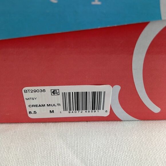 BareTraps Snakeskin-Embossed Mitsy Flats- Cream Multi- Size 8.5 M- NIB - Picture 8 of 8